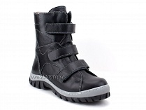 207ч (31-40) Аквелла (Akwella), ботинки зимние ортопедические с высоким берцем, натуральная шерсть, кожа, черный в Новосибирске