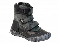 210-21,1,52Б Тотто (Totto), ботинки демисезонные утепленные, байка, черный, кожа, нубук. в Новосибирске