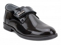 51218-1 ШагоВита (Shagovita), туфли подростковые ортопедические профилактические,  кожа, лак, черный в Новосибирске