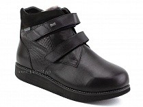 251001М Сурсил-Орто (Sursil-Ortho), ботинки для взрослых зимние, ригидная подошва, натуральный мех, кожа, черный, полнота 7 
