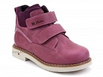 1071-10 (26-30) Миниколор (Minicolor), ботинки детские ортопедические профилактические утеплённые, кожа, флис, розовый в Новосибирске