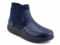 84-11и-2-488/58С Рикосс (Ricoss) ботинки для взрослых демисезонные утепленные, ворсин, кожа, тёмно-синий, полнота 9 
