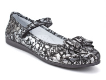 36-250 Азрашуз (Azrashoes), туфли подростковые ортопедические профилактические, кожа, черный, серебро в Новосибирске