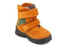 203-85,044 Тотто (Totto), ботинки зимние, оранжевый, зеленый, натуральный мех, замша. в Новосибирске