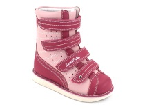 23-220 Сурсил-Орто (Sursil-Ortho), ботинки демисезонные детские ортопедические  с тутором, кожа, розовый в Новосибирске